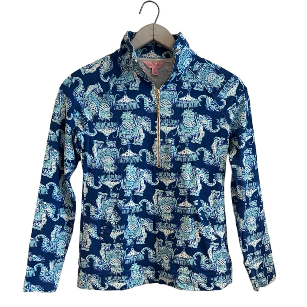 Lilly Pulitzer, elephant, print, UPF 50+ Skipper‎ Popover xs